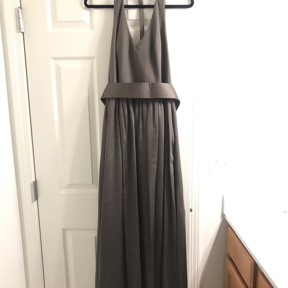 Vera Wang White floor length bridesmaid dress